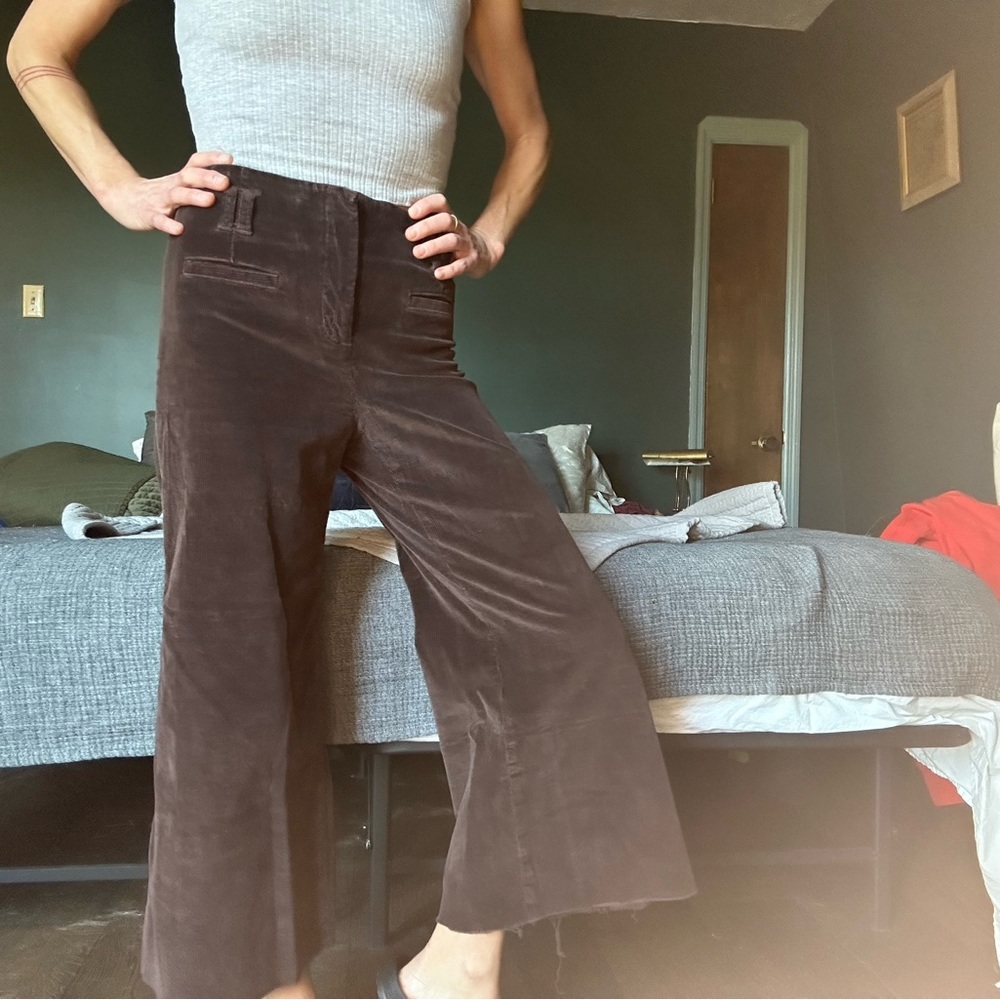 Cartonnier brown corduroy cutoff high rise size 0.